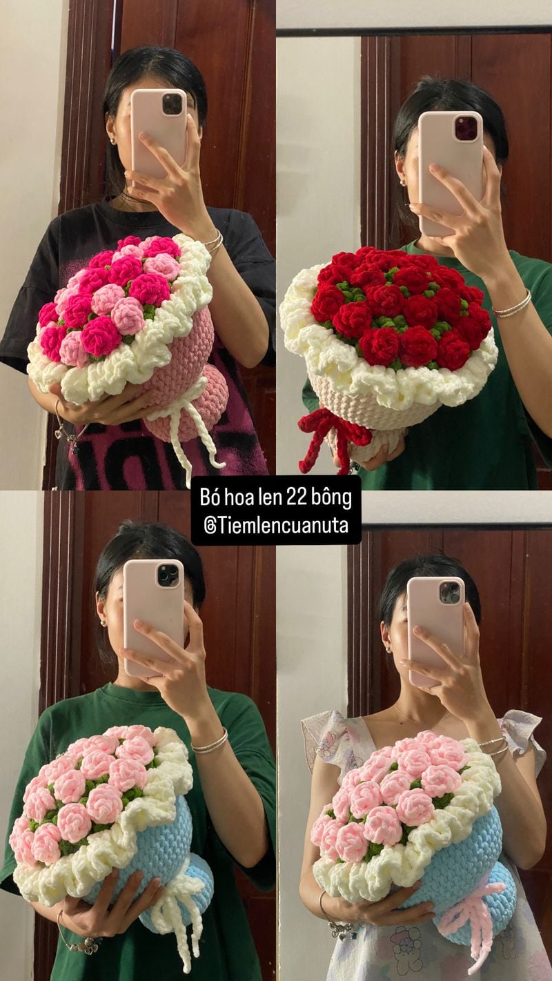 Bó hoa hồng 22 bông - 2